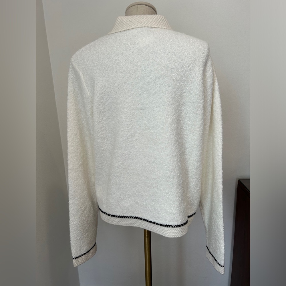 J. Crew Ivory Bouclé lady cardigan sweater Ivory - Picture 3 of 10